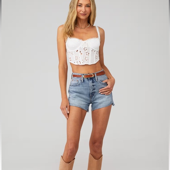 For Love And Lemons Tops - FOR LOVE & LEMONS SAMMIE CROP TOP